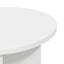 Sidebord med opbevaring Hvid Ø 39 x 38 cm Konstrueret træ