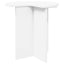 Sidebord med opbevaring 2 pcs Hvid Ø 39 x 38 cm Konstrueret træ