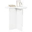 Sidebord med opbevaring 2 pcs Hvid Ø 39 x 38 cm Konstrueret træ