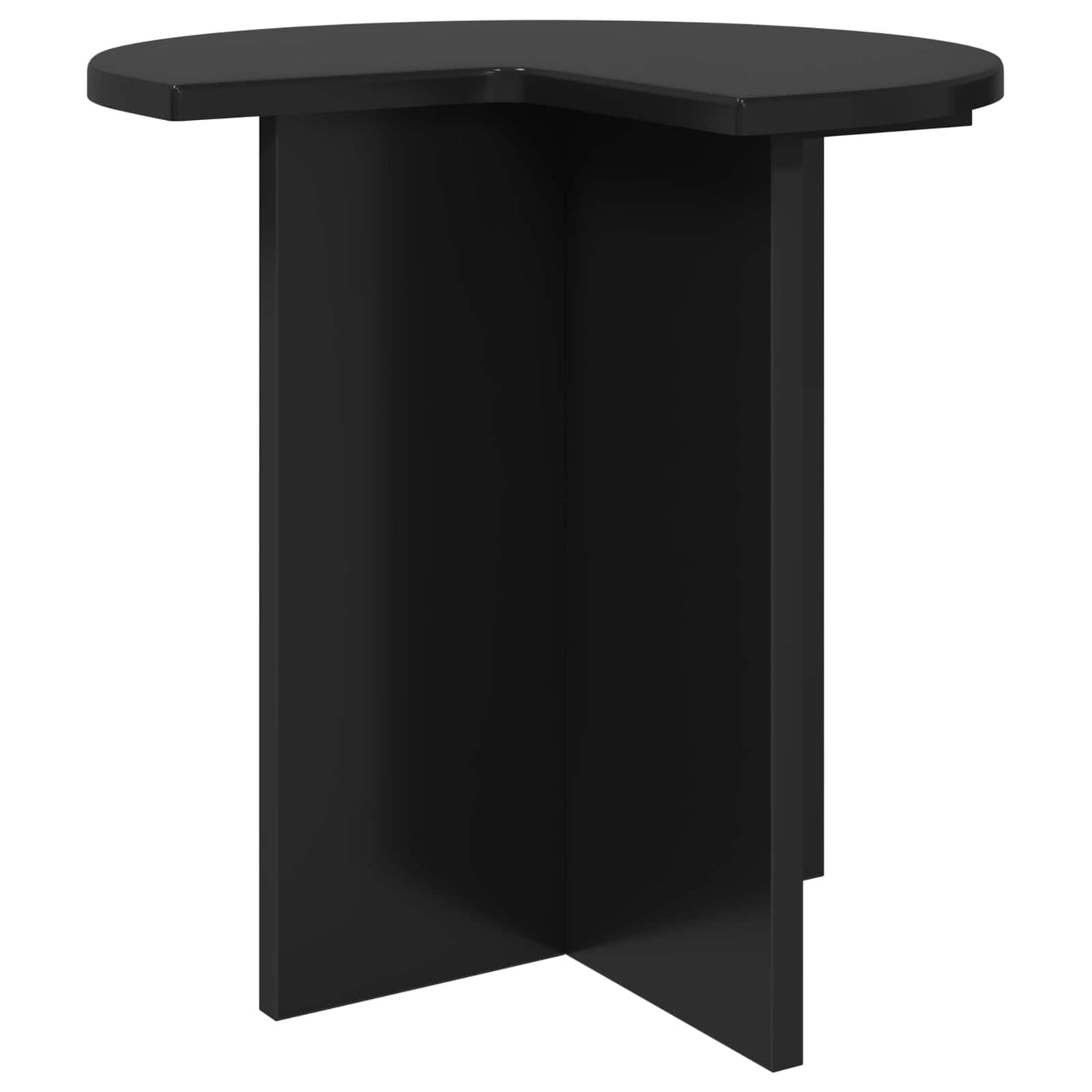 Sidebord 2 pcs Sort eg Ø 39 x 38 cm Konstrueret træ