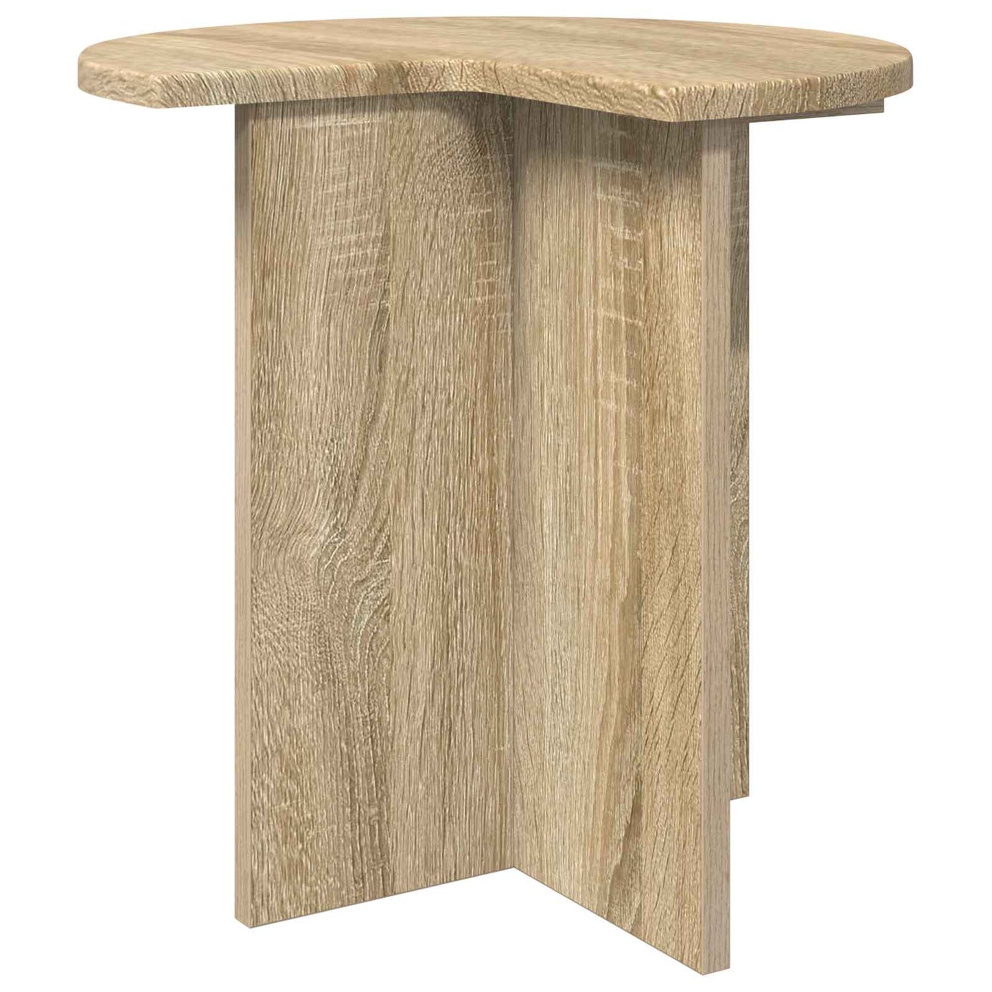Sidebord med opbevaring Sonoma-eg Ø 39 x 38 cm Konstrueret træ