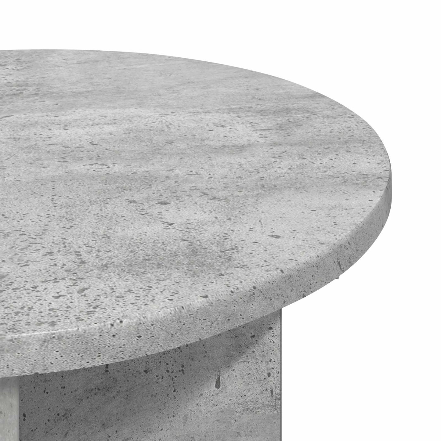 Sidebord 2 pcs Betongrå Ø 39 x 38 cm Konstrueret træ