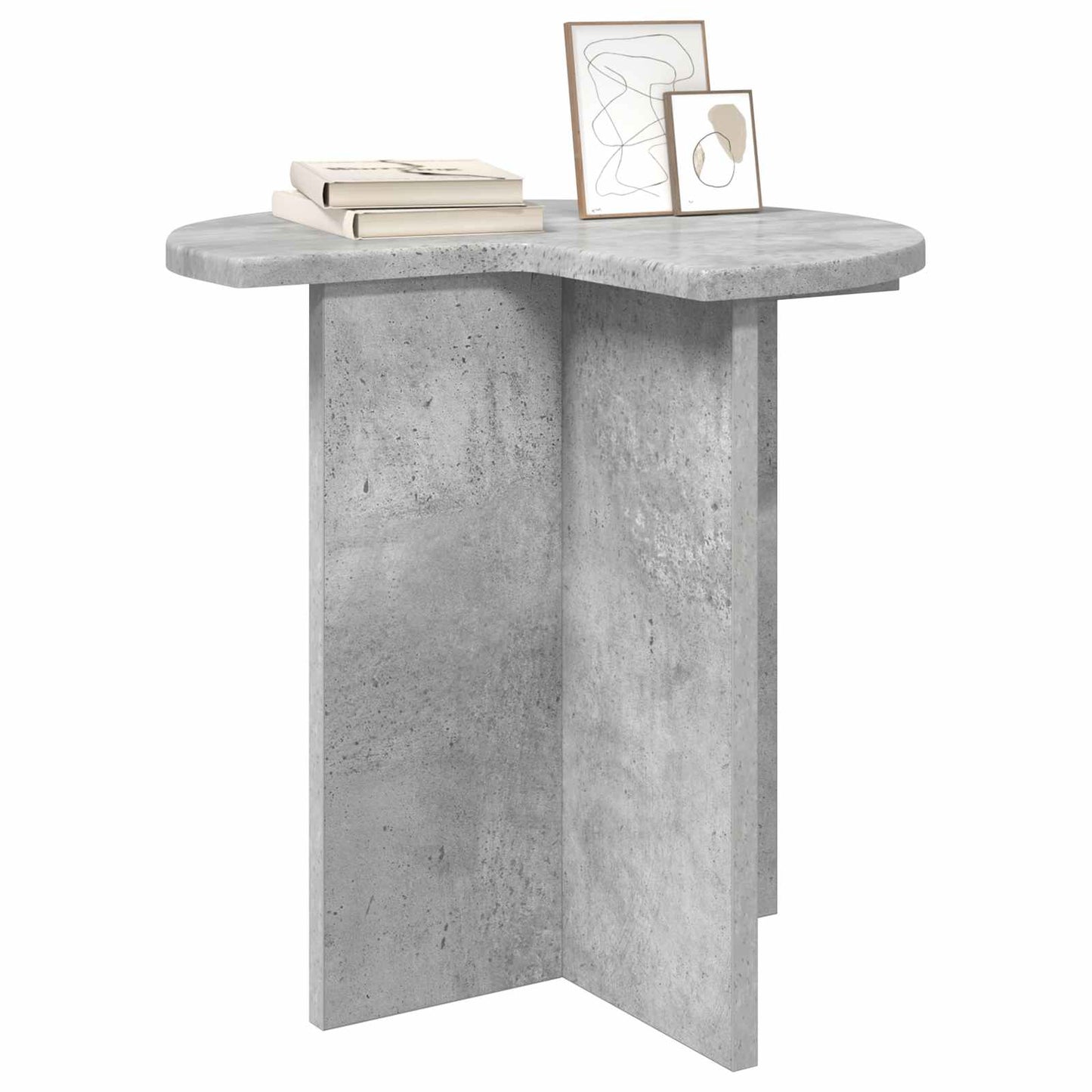 Sidebord 2 pcs Betongrå Ø 39 x 38 cm Konstrueret træ