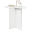 Sidebord 2 pcs Hvid højglans Ø 39 x 38 cm Konstrueret træ