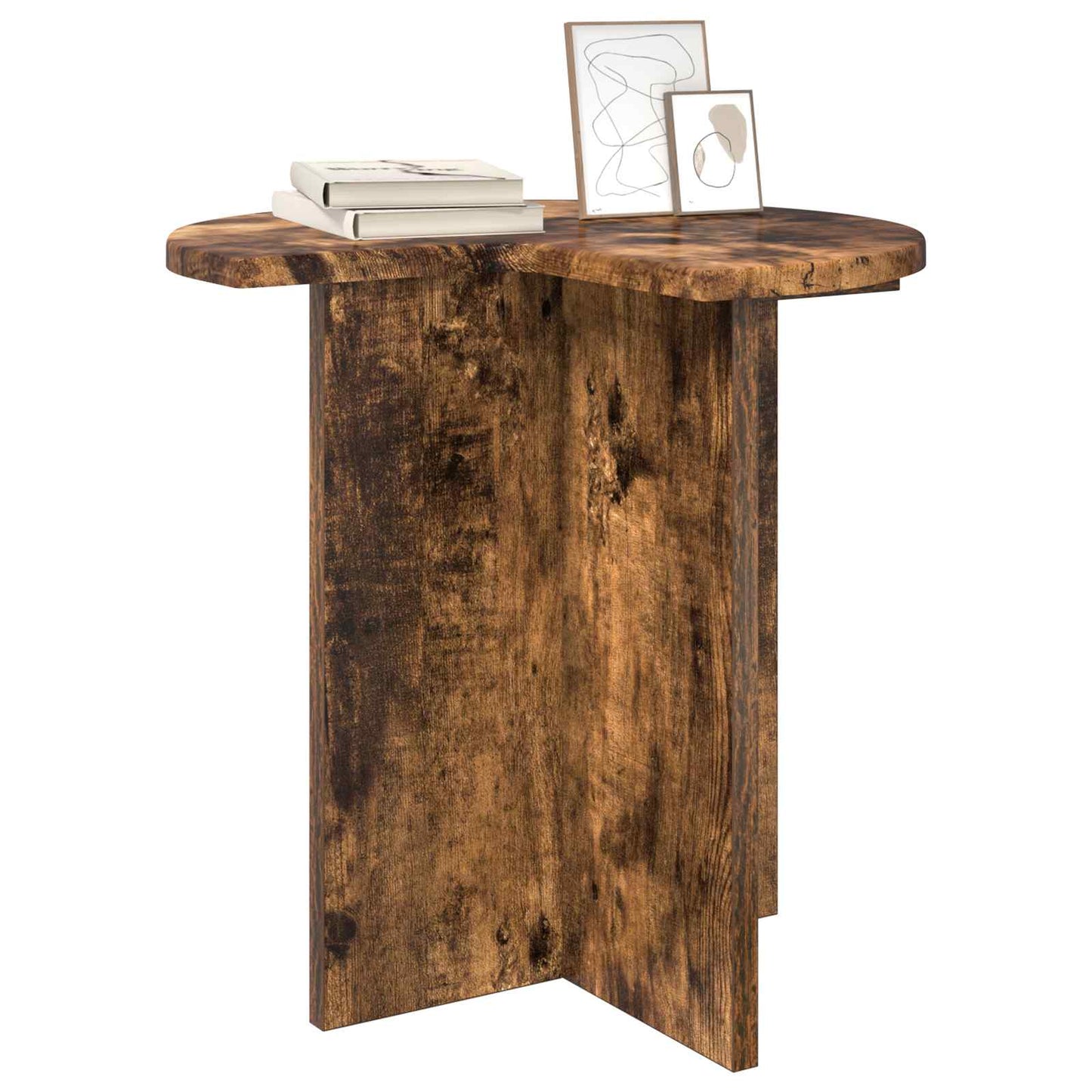 Sidebord 2 pcs Røget eg Ø 39 x 38 cm Konstrueret træ