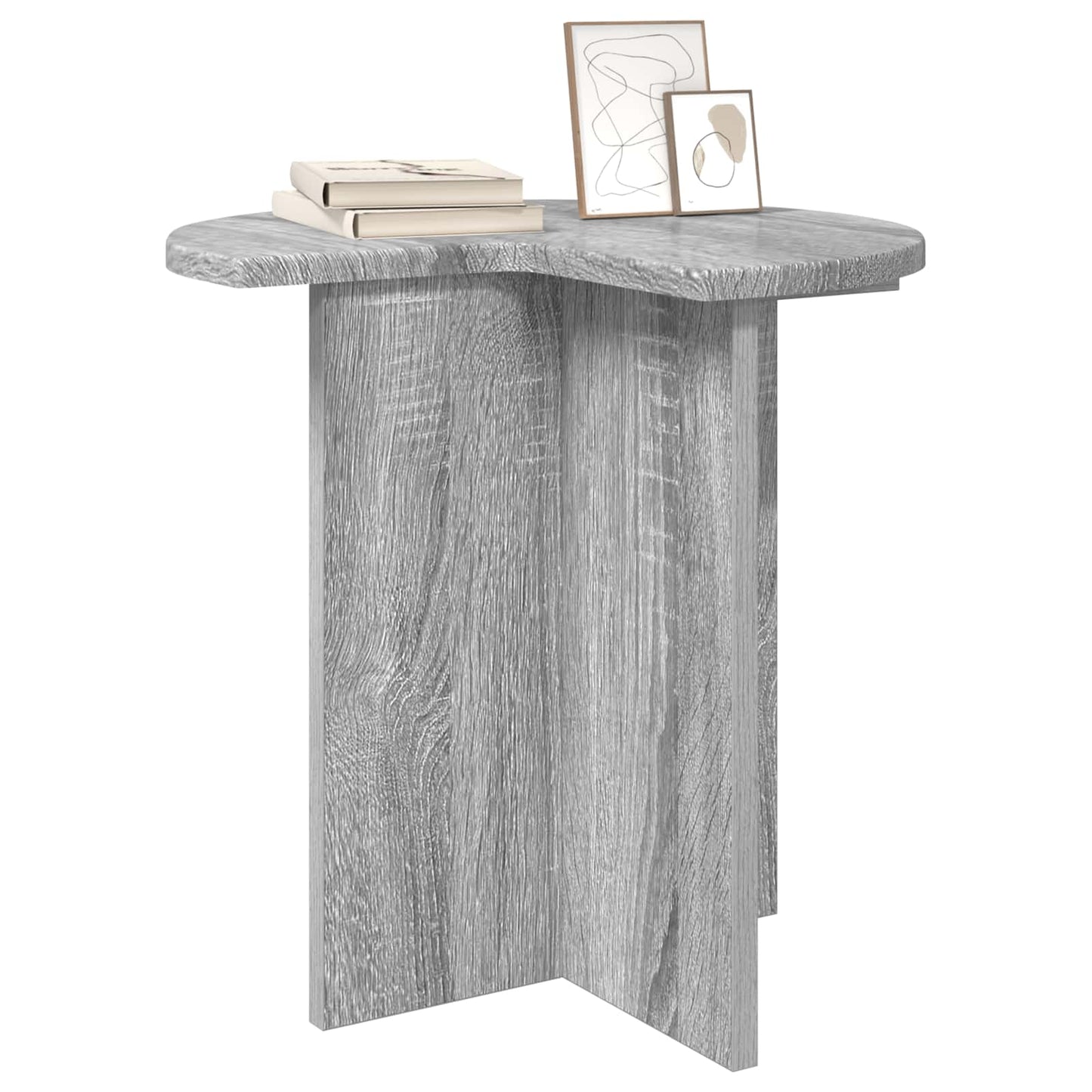 Sidebord 2 pcs Grå sonoma-eg Ø 39 x 38 cm Konstrueret træ