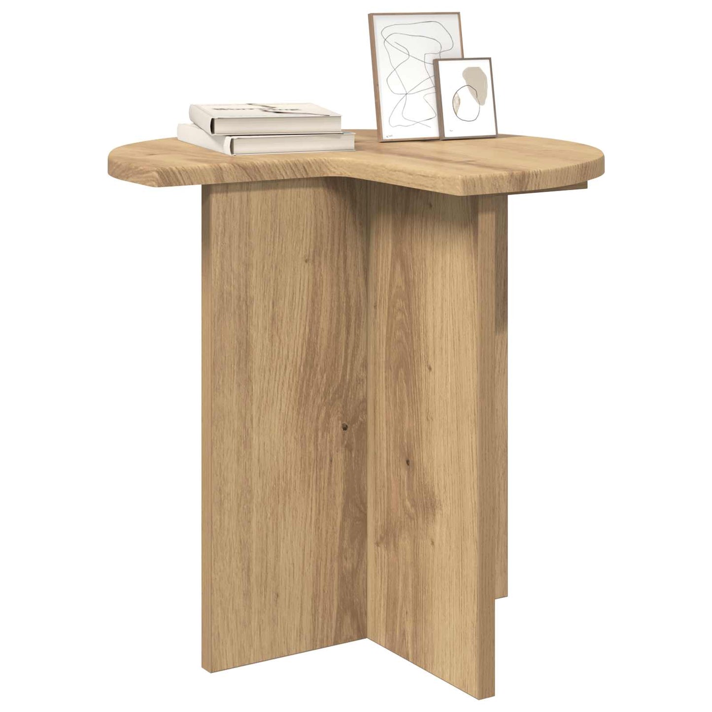 Sidebord 2 stk. Artisan-eg Ø 39 x 38 cm Konstrueret træ