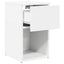 Sengeskab 2 pcs Hvid 29 x 31,5 x 49 cm Konstrueret træ