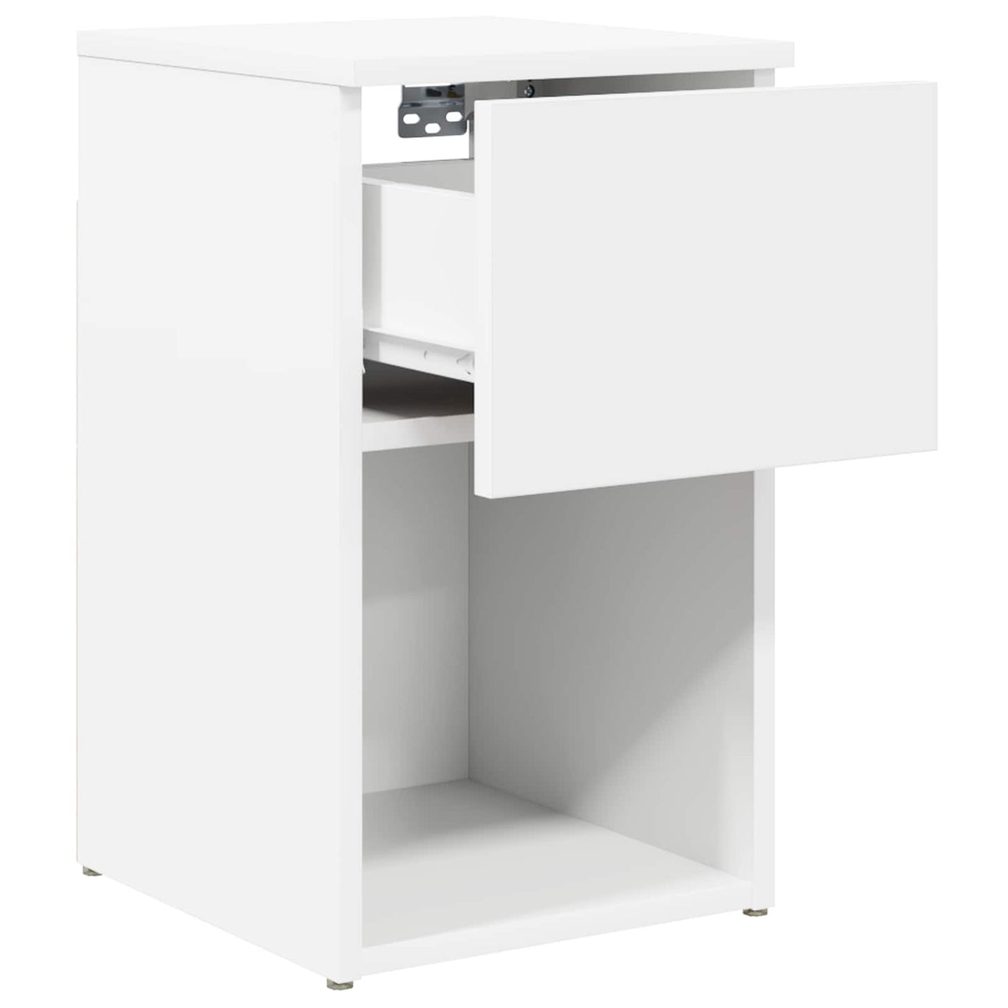 Sengeskab 2 pcs Hvid 29 x 31,5 x 49 cm Konstrueret træ