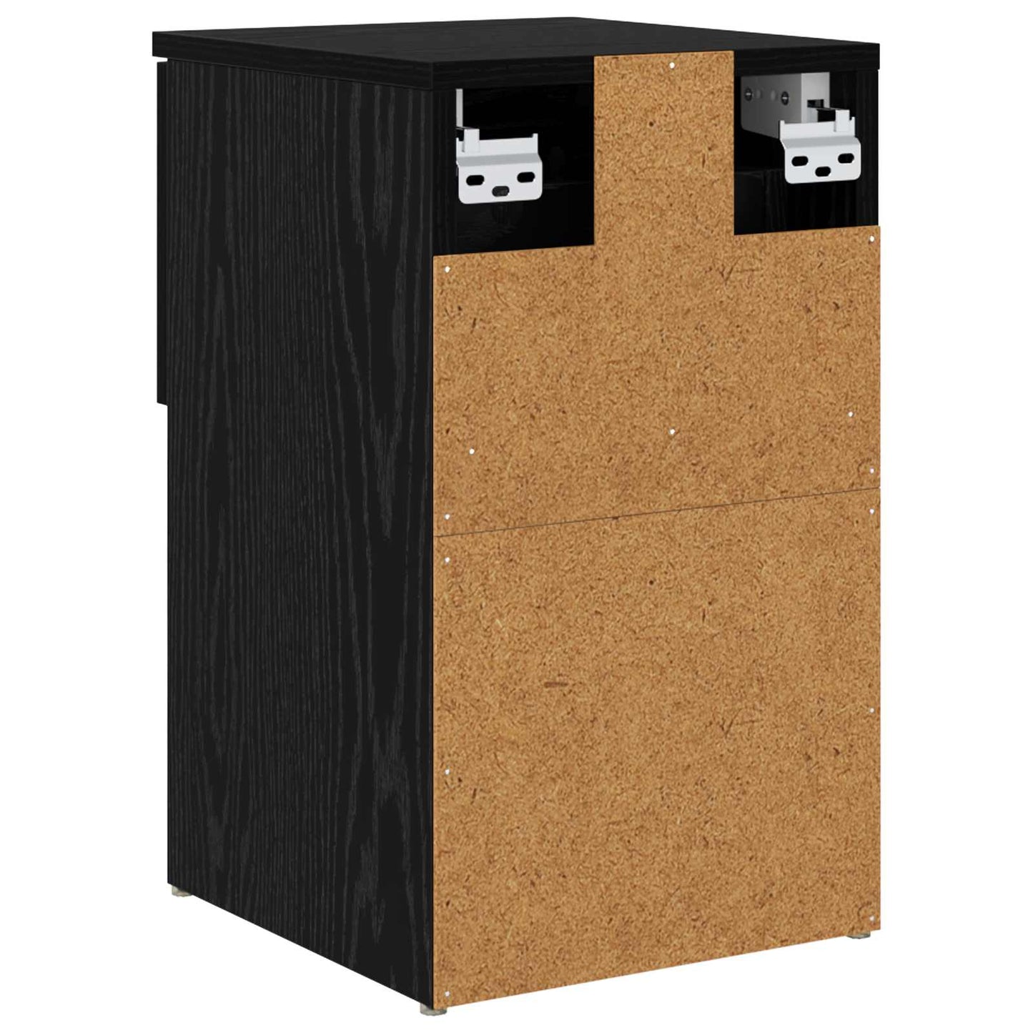 Sengeskab Sort eg 29 x 31,5 x 49 cm Konstrueret træ