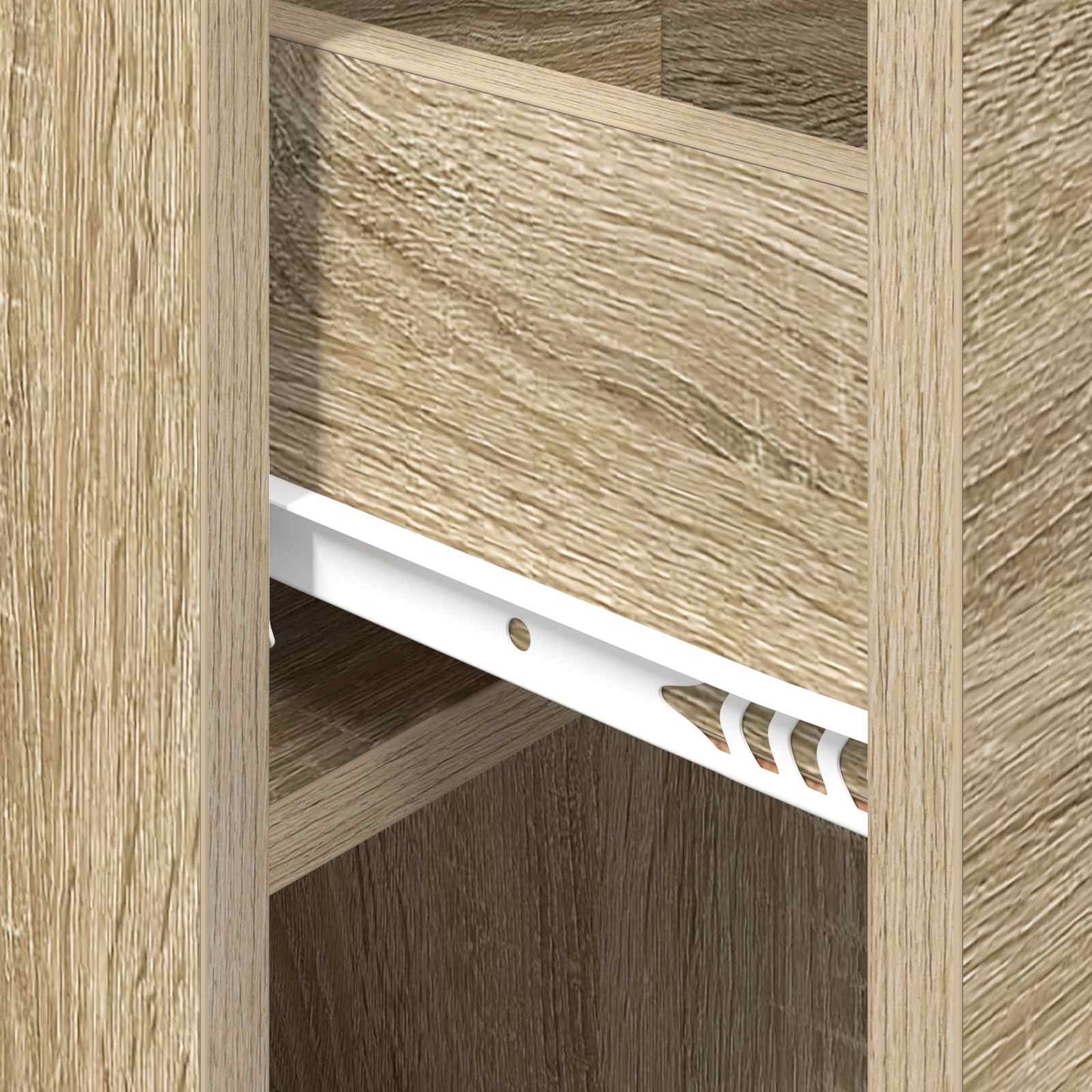 Sengeskab 2 pcs Sonoma-eg 29 x 31,5 x 49 cm Konstrueret træ