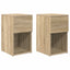 Sengeskab 2 pcs Sonoma-eg 29 x 31,5 x 49 cm Konstrueret træ
