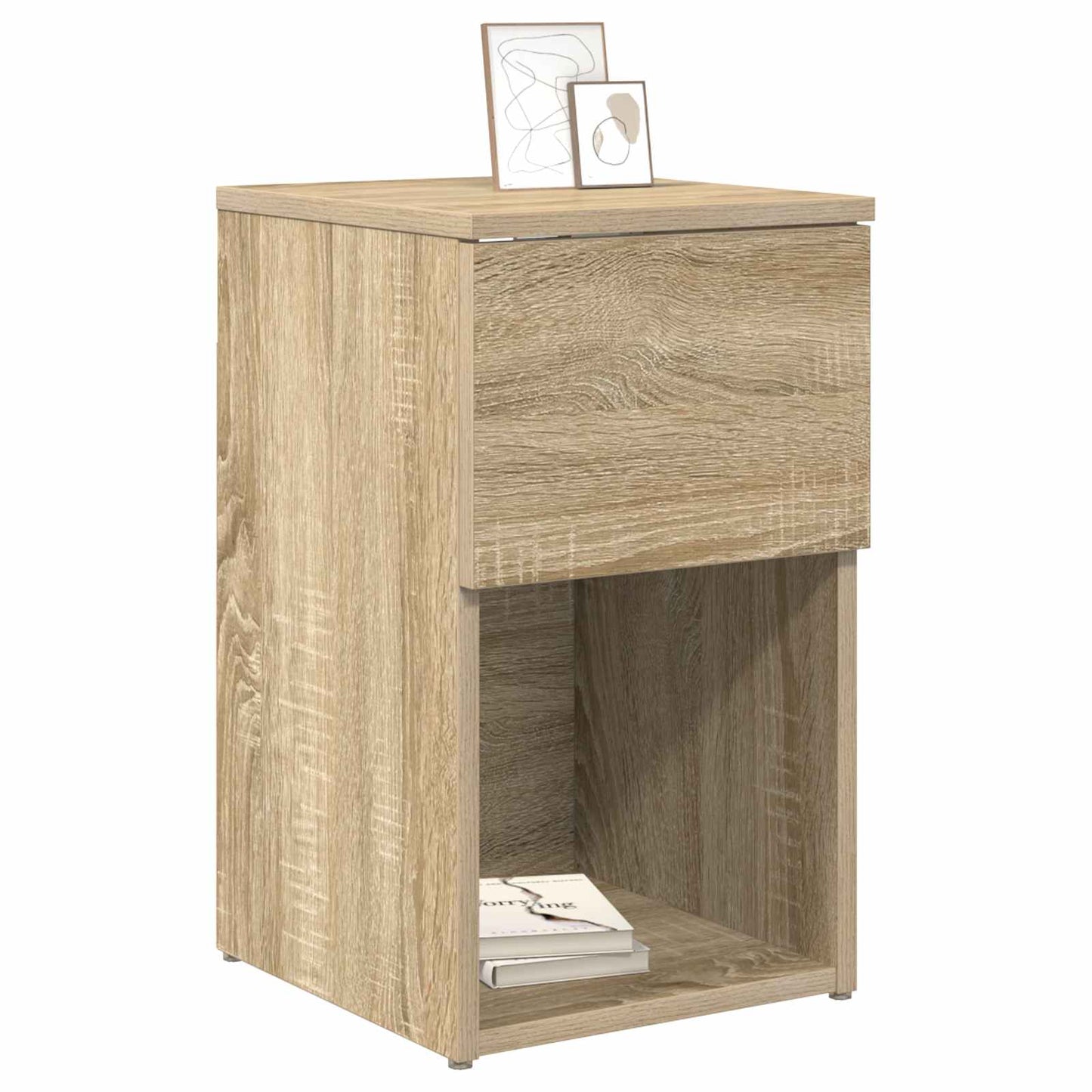 Sengeskab 2 pcs Sonoma-eg 29 x 31,5 x 49 cm Konstrueret træ