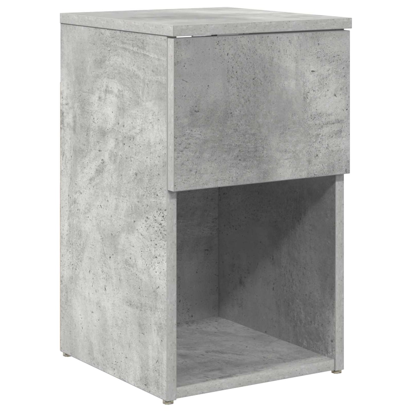 Sengeskab Betongrå 29 x 31,5 x 49 cm Konstrueret træ