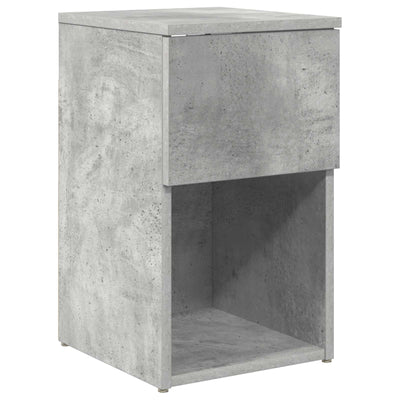 Sengeskab Betongrå 29 x 31,5 x 49 cm Konstrueret træ