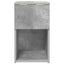 Sengeskab 2 pcs Betongrå 29 x 31,5 x 49 cm Konstrueret træ