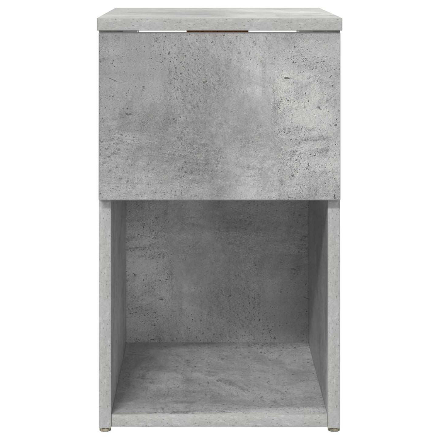 Sengeskab 2 pcs Betongrå 29 x 31,5 x 49 cm Konstrueret træ
