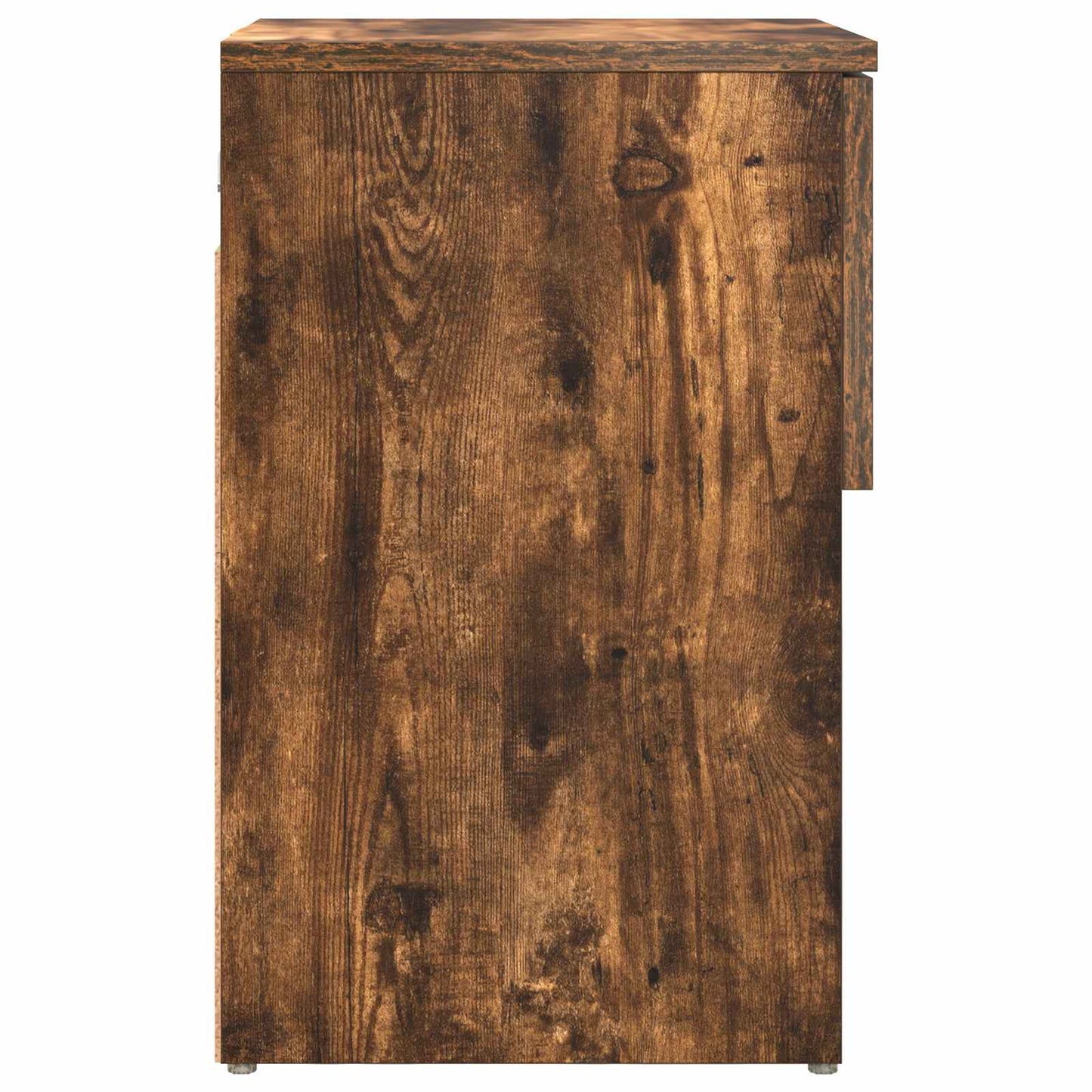 Sengeskab 2 pcs Røget eg 29 x 31,5 x 49 cm Konstrueret træ