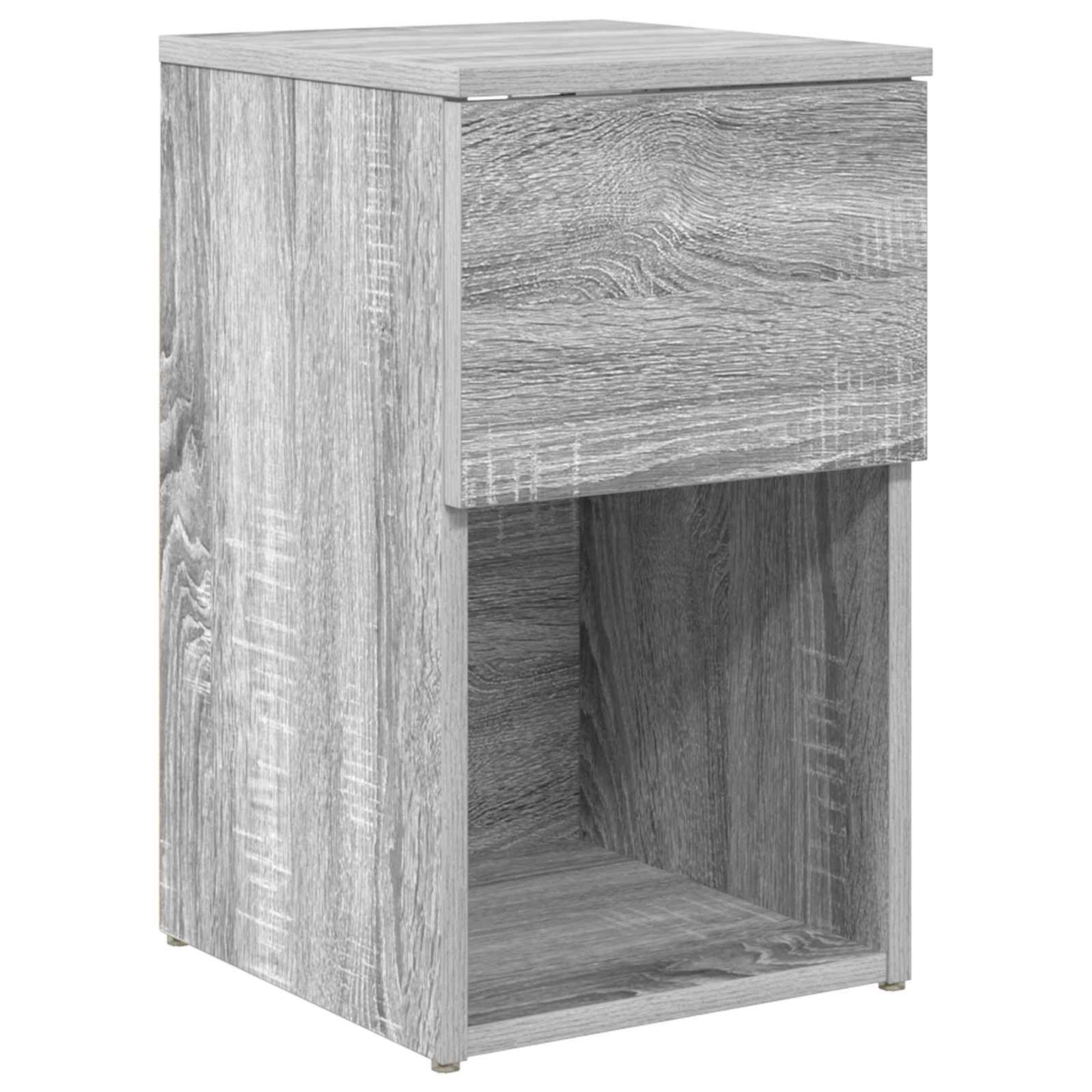 Sengeskab Grå sonoma-eg 29 x 31,5 x 49 cm Konstrueret træ