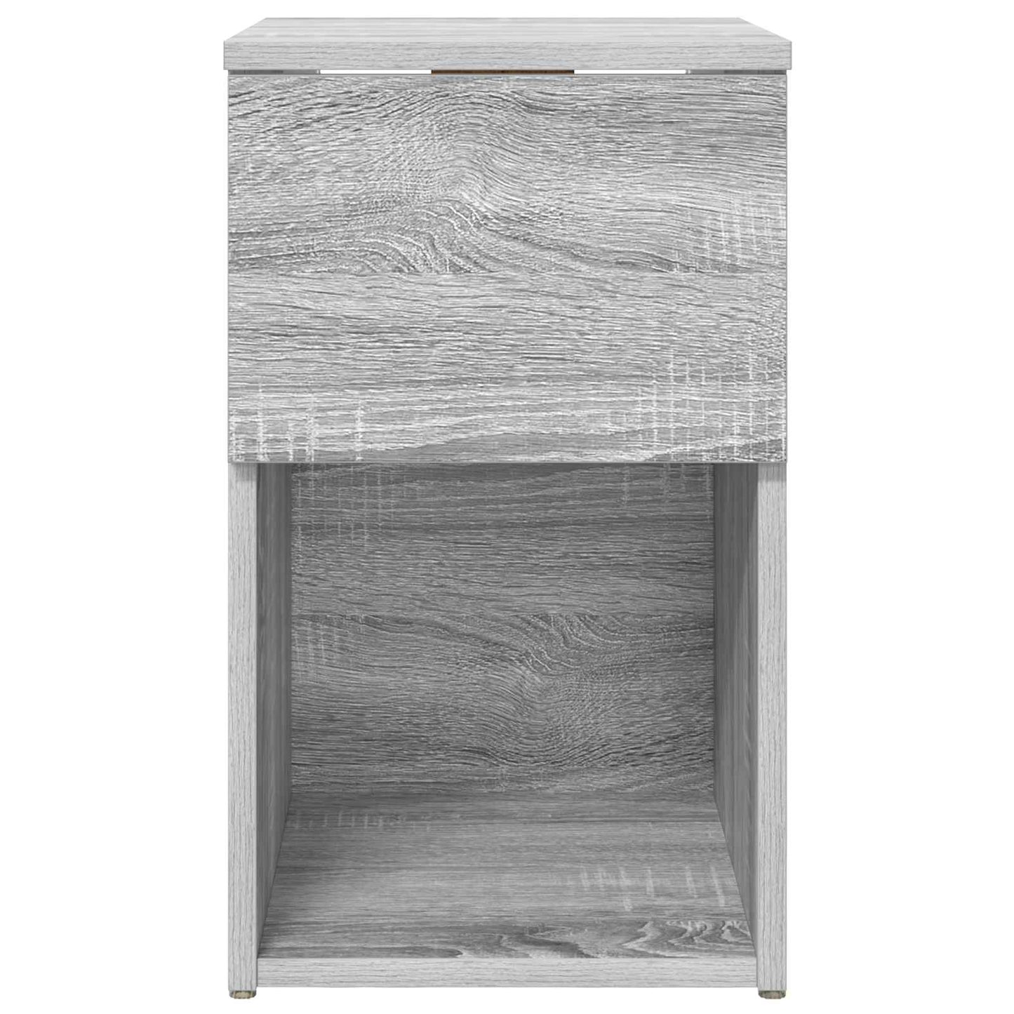 Sengeskab 2 pcs Grå sonoma-eg 29 x 31,5 x 49 cm Konstrueret træ
