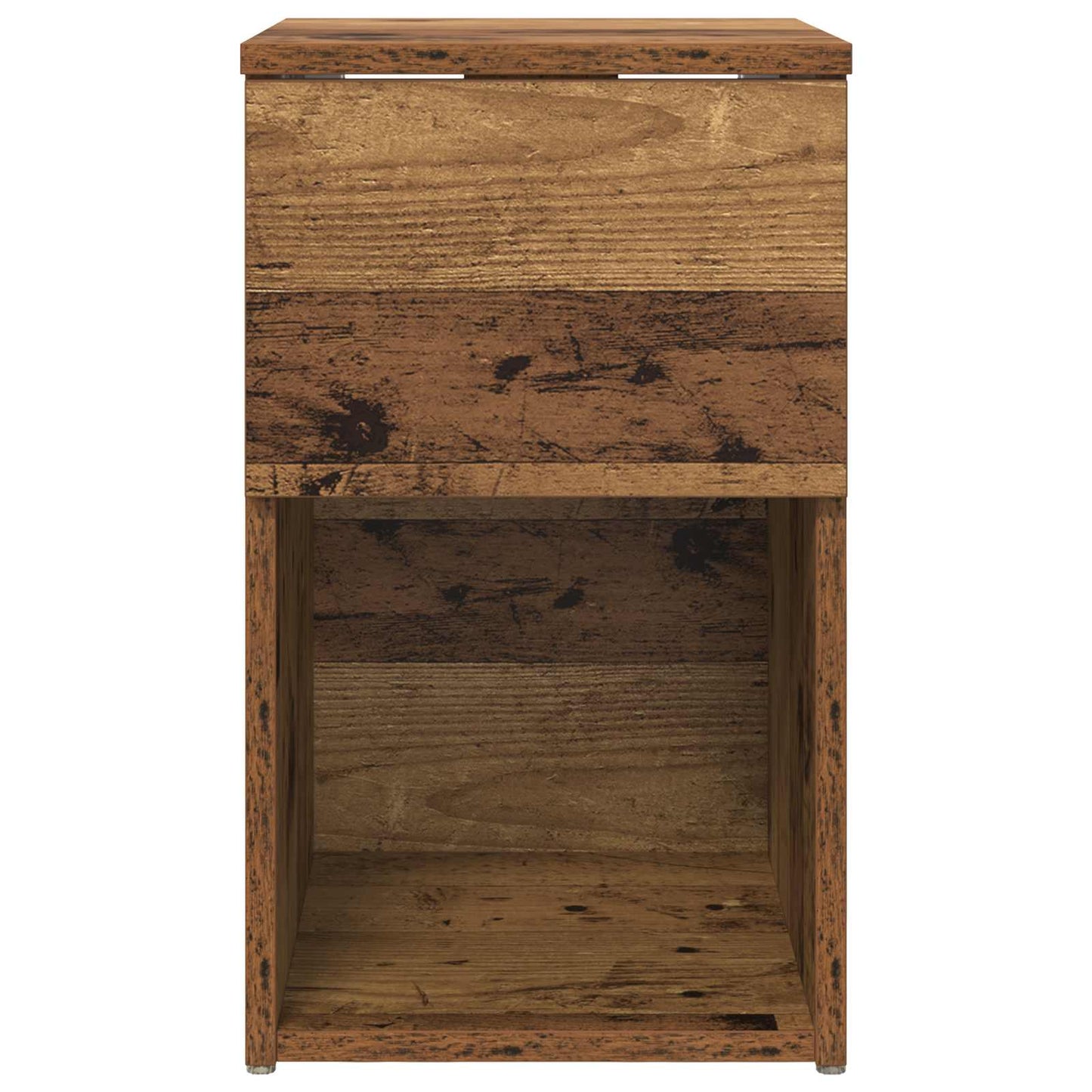 Sengeskab 2 stk. Gammelt træ 29 x 31,5 x 49 cm Konstrueret træ