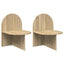 Sengebord 2 pcs Sonoma-eg 48 x 49 x 65 cm Konstrueret træ