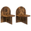 Sengebord 2 pcs Røget eg 48 x 49 x 65 cm Konstrueret træ
