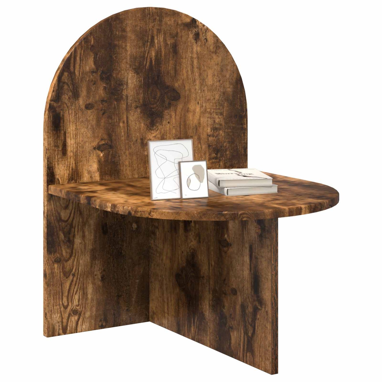 Sengebord 2 pcs Røget eg 48 x 49 x 65 cm Konstrueret træ