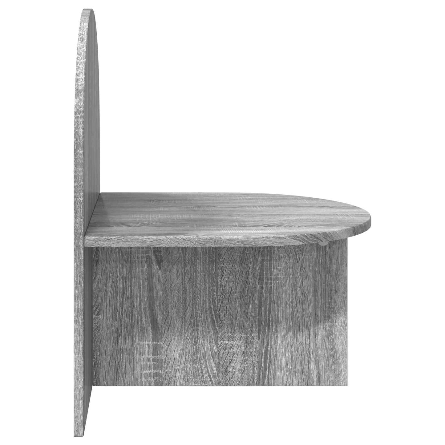 Sengebord 2 pcs Grå sonoma-eg 48 x 49 x 65 cm Konstrueret træ