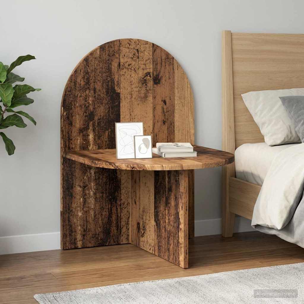 Sengebord 2 pcs Gammelt træ 48 x 49 x 65 cm Konstrueret træ