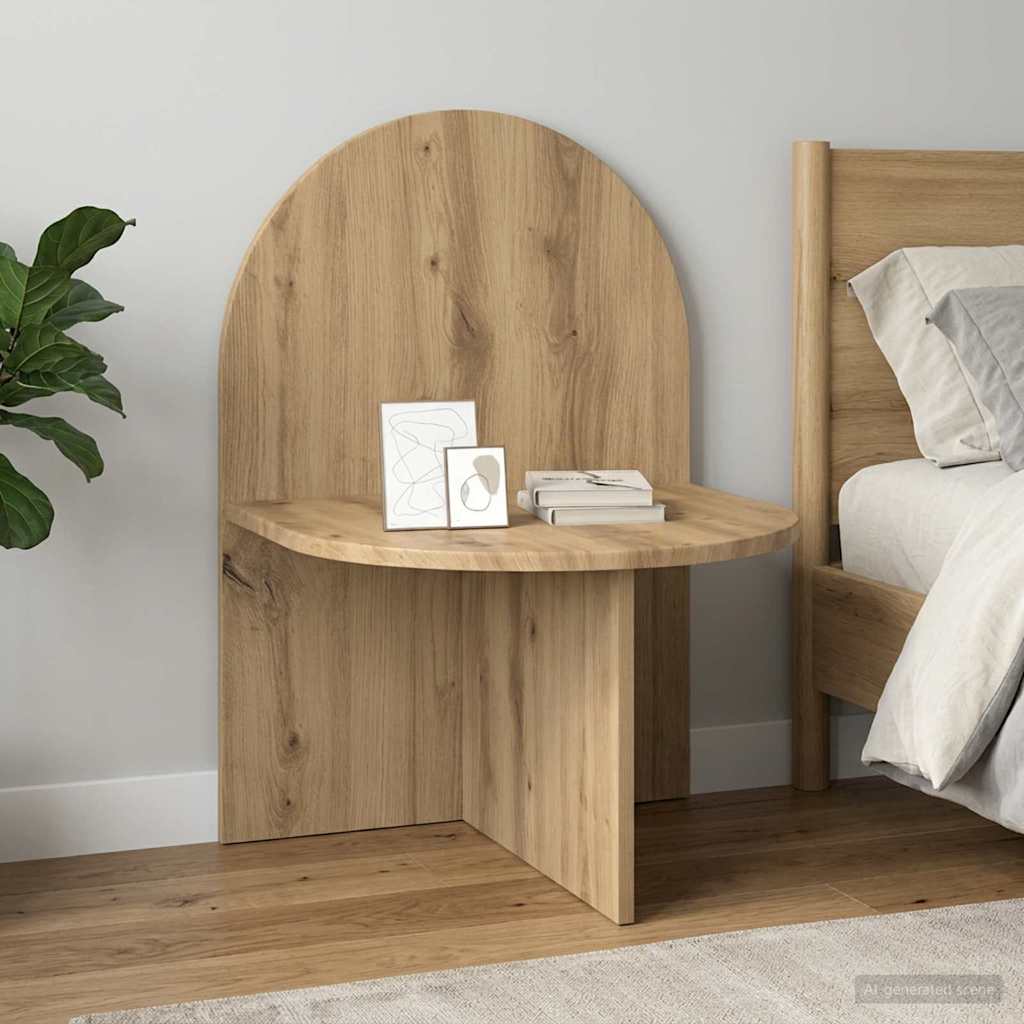 Sengebord Artisan-eg 48 x 49 x 65 cm Konstrueret træ billede