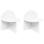 Sengebord 2 pcs Hvid 40 x 35,5 x 45,5 cm Konstrueret træ