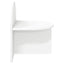 Sengebord 2 pcs Hvid 40 x 35,5 x 45,5 cm Konstrueret træ