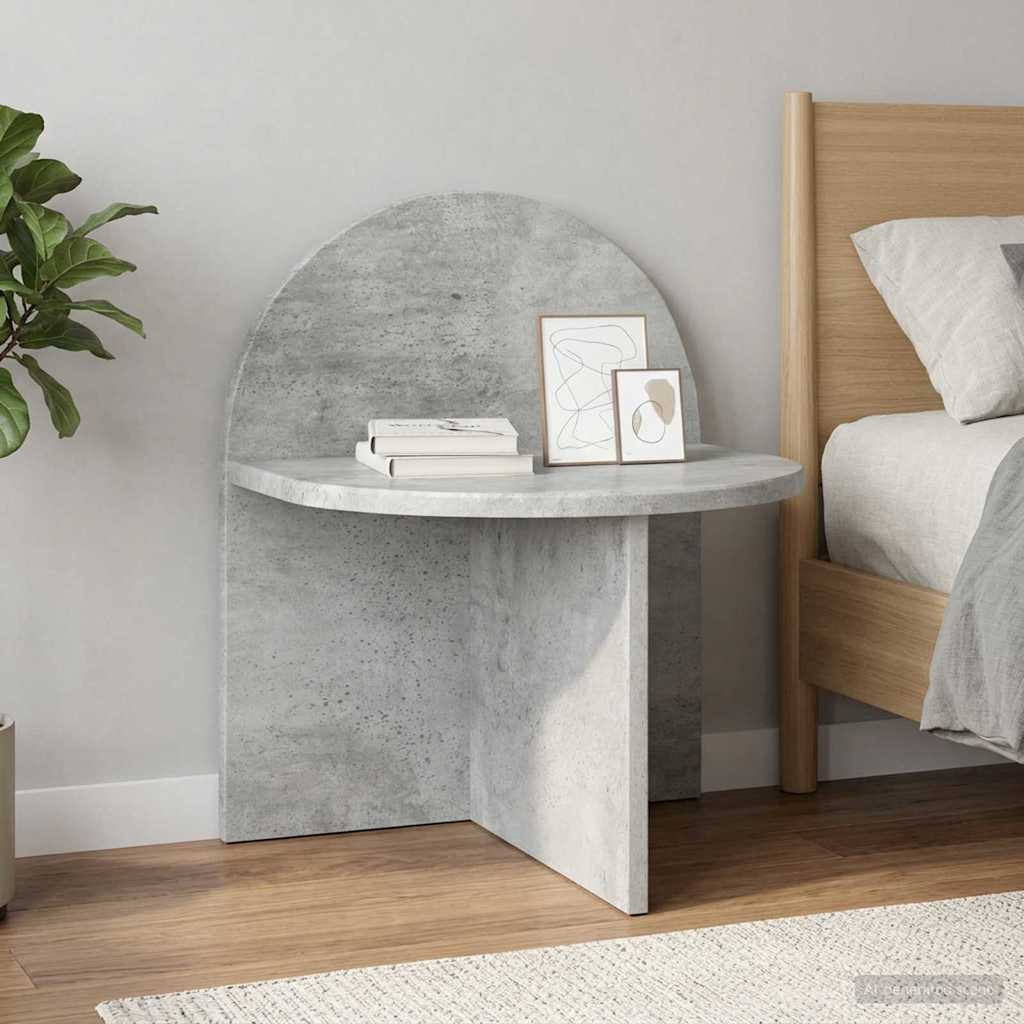 Sengebord 2 pcs Betongrå 40 x 35,5 x 45,5 cm Konstrueret træ