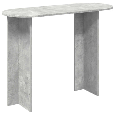 Konsolbord Betongrå 100 x 39,5 x 75 cm Konstrueret træ