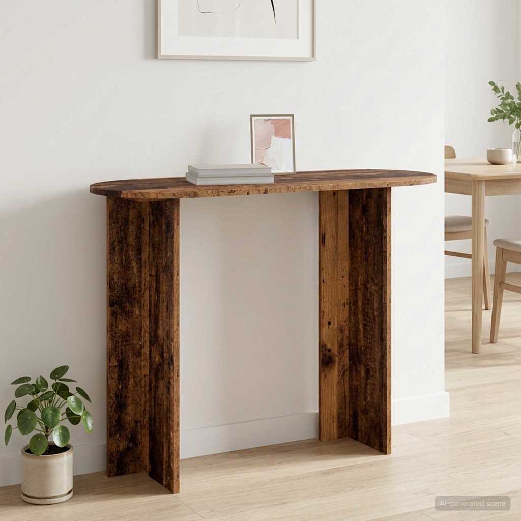 Konsolbord Gammelt træ 100 x 39,5 x 75 cm Konstrueret træ billede