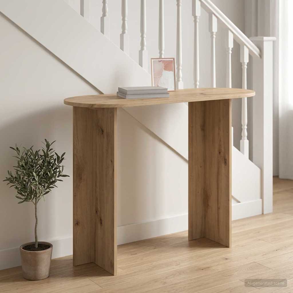 Konsolbord Artisan-eg 100 x 39,5 x 75 cm Konstrueret træ billede