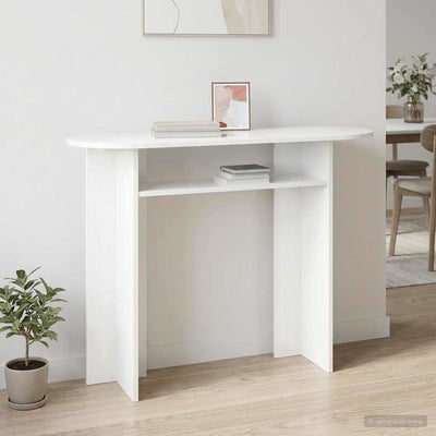 Konsolbord Hvid 100 x 39,5 x 75 cm Konstrueret træ