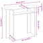 Konsolbord Betongrå 100 x 39,5 x 75 cm Konstrueret træ