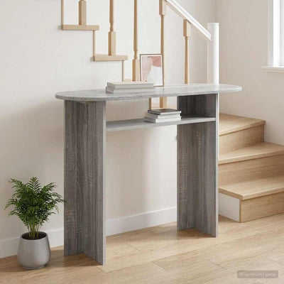 Konsolbord Grå sonoma-eg 100 x 39,5 x 75 cm Konstrueret træ