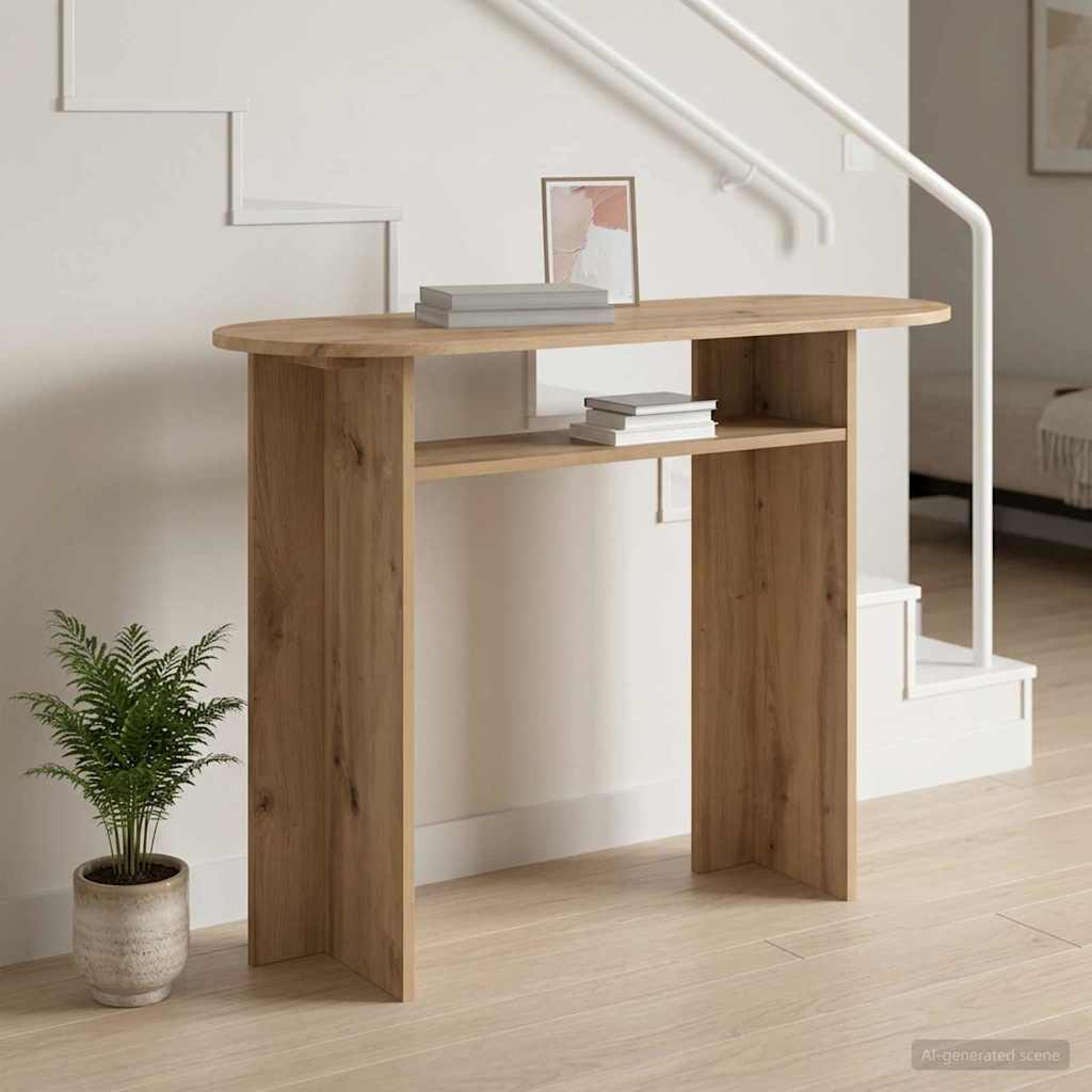 Konsolbord Artisan-eg 100 x 39,5 x 75 cm Konstrueret træ billede
