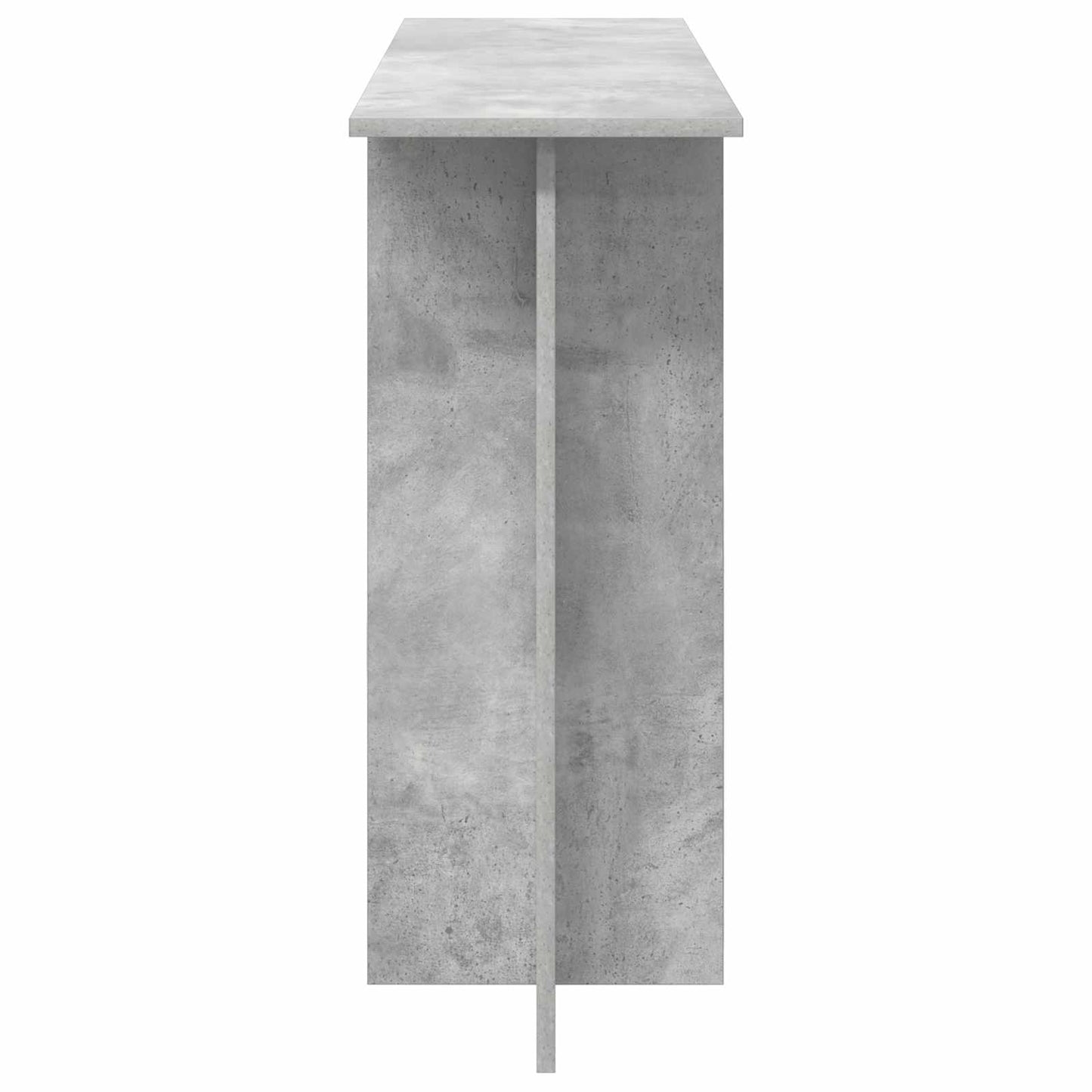 Konsolbord Betongrå 100 x 30 x 75 cm Konstrueret træ