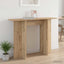 Konsolbord Artisan-eg 100 x 30 x 75 cm Konstrueret træ