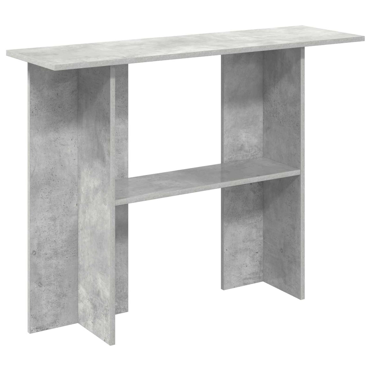 Konsolbord Betongrå 100 x 30 x 75 cm Konstrueret træ