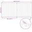 Hundedør 2 Panels Sort 100 x 100 cm Galvaniseret stål