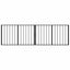 Hundedør 2 pcs Sort 100 x 60 cm Galvaniseret stål