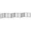Hundedør 6 pcs Sort 100 x 60 cm Galvaniseret stål