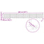 Hundedør 6 pcs Sort 100 x 60 cm Galvaniseret stål
