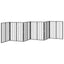 Hundedør 6 pcs Sort 80 x 100 cm Galvaniseret stål