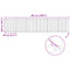 Hundedør 6 pcs Sort 80 x 100 cm Galvaniseret stål